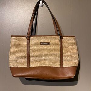 Dana Bushman Beach Straw Metallic Purse Vegan